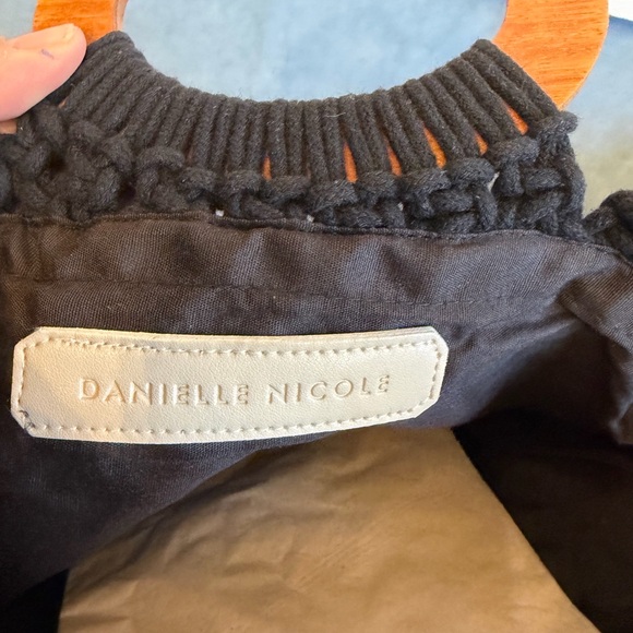 Danielle Nicole Black Crochet Crossbody Bag - Picture 3 of 7